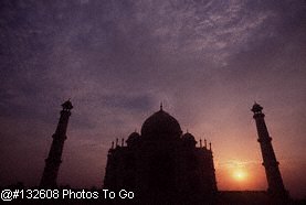 Taj Mahal at dusk, India